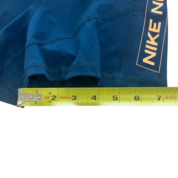 NWOT Nike Pro Dri Fit 3” Athletic Running shorts navy blue orange small - Picture 15 of 15